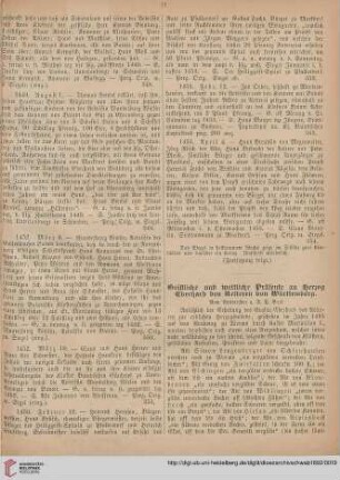 9: Geistliche und weltliche Präsente an Herzog Eberhard den Aelteren von Württemberg
