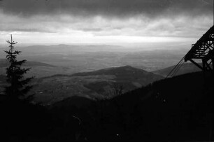 Schauinsland: Blick ins Rheintal von der Bergstation