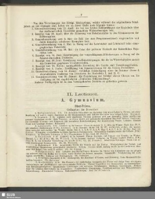 II. Lectionen