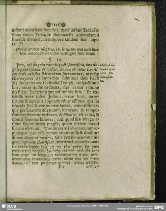 §. 19. Mystica rituum explicatio Judaeis usitata