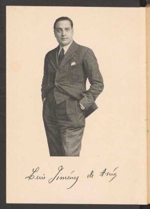 [Fotografía del autor] Luis Jiménez de Asúa
