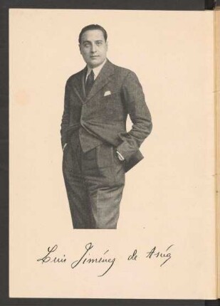 [Fotografía del autor] Luis Jiménez de Asúa