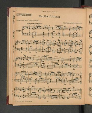 Feuillet d'Album.
