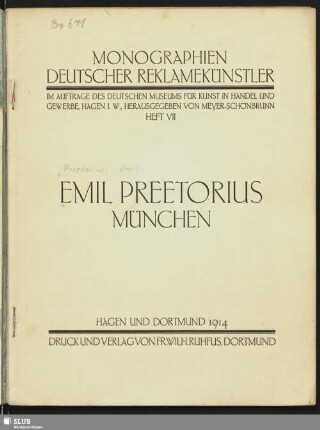 Emil Preetorius, München