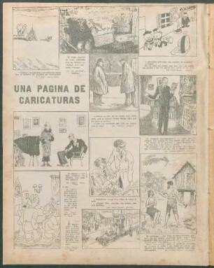 Una página de caricaturas [Caricaturas]