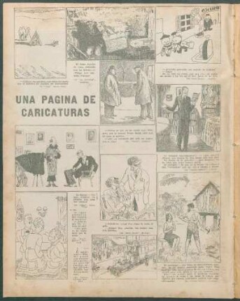 Una página de caricaturas [Caricaturas]