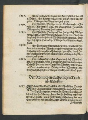 Der Römischen Catholischen Teutsche Schrifften.