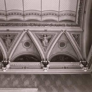 Schlafzimmer des Prinzen : Dresden-Loschwitz, Schloss Albrechtsberg, Inneres, Schlafzimmer des Prinzen, Decke, Ausschnitt