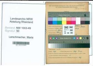 Entnazifizierung Maria Lerschmacher , geb. 02.01.1896 ()
