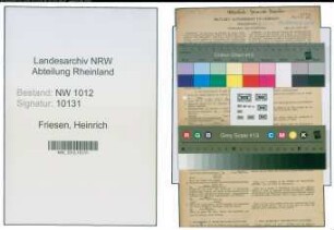 Entnazifizierung Heinrich Friesen , geb. 12.06.1891 (Lehrer)