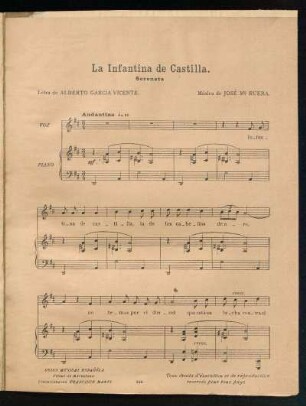 La Infantina de Castilla : Serenata