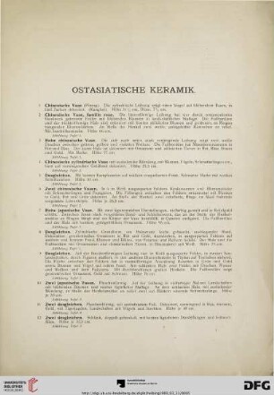 Ostasiatische Keramik (Nr. 1-100)