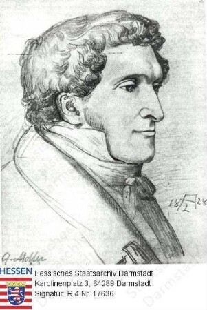 Moller, Georg Dr. phil. h. c. (1784-1852) / Porträt im Halbprofil, Brustbild