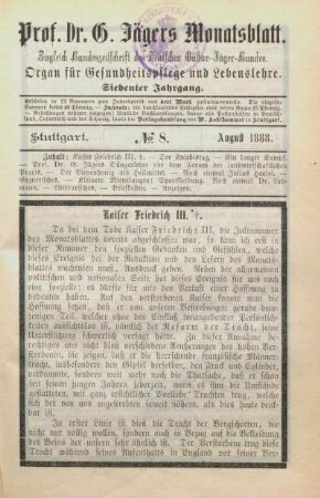 Heft 8 (1888, 8)