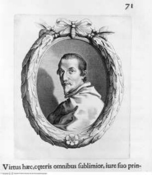 Aedes Barberinae ad Quirinalem. A Comite Hieronymo Tetio Perusino descriptae., S.71: Bildnis des Kardinals Francesco Barberini