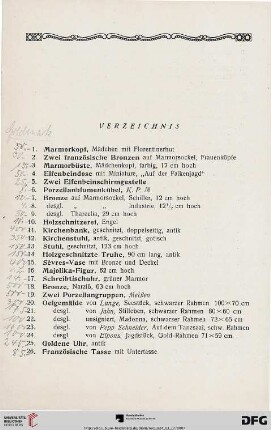 Verzeichnis (Nr. 1-482)