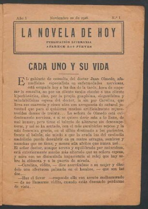 1928000100: Cada uno y su vida