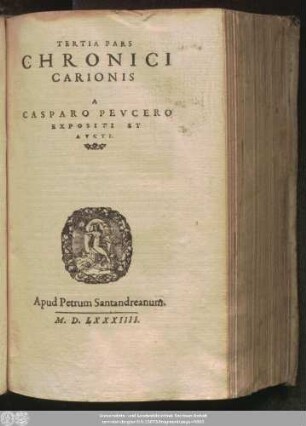 Ps. 3: [Chronicorvm Liber Qvartvs ... Liber Qvintvs ...]