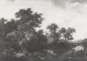 Die Wassermühle : Hobbema, M.