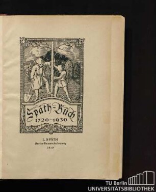 Späth-Buch : 1720 - 1930