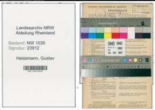 Entnazifizierung Gustav Heissmann , geb. 31.08.1907 (Angestellter)