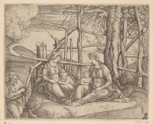 Die Heilige Familie mit Elisabeth und dem Johannesknaben