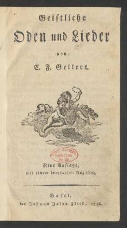 Geistliche Oden und Lieder