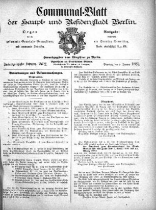 1881,2: No. 2, 9. Januar 1881