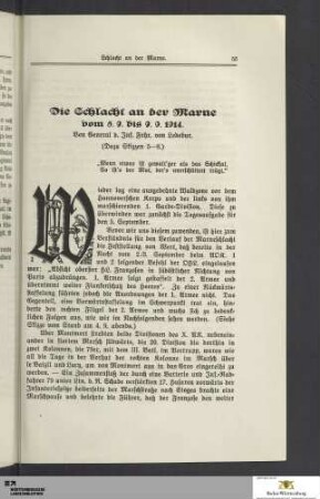 Die Schlacht an der Marne