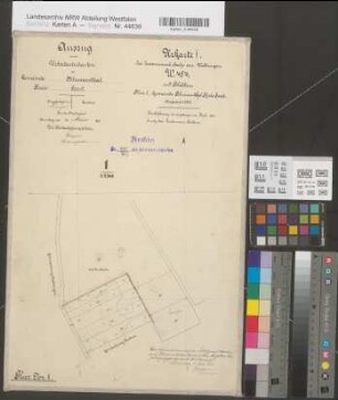 Waltringen (Ense), Zusammenlegung Waltringen, Urkarte I Blumenthal Flur 1