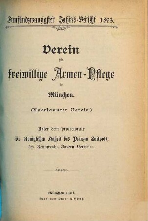 Jahresbericht .... 25. 1893 (1894)