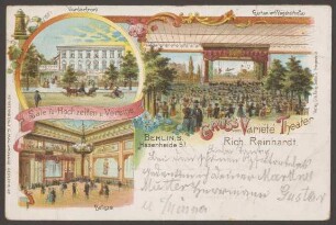 Ansichtskarte "Variété Theater" Hasenheide 57, koloriert [1/3]