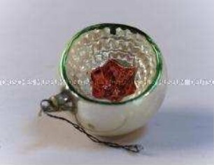 Christbaumschmuck: Kugel mit Reflex