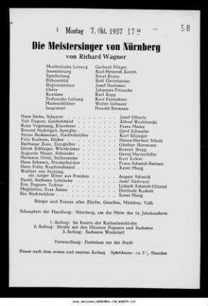 Die Meistersinger von Nürnberg