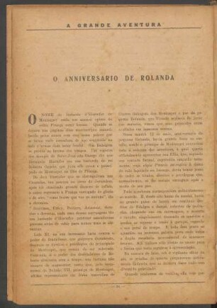 O anniversário de Rolanda