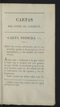 Carta primera.