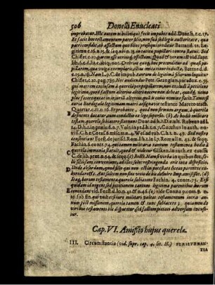 Cap. VI. Amißio hujus querelae