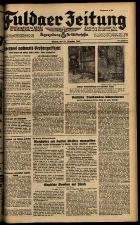 Ausgabe vom Montag, den 23. Dezember 1940.