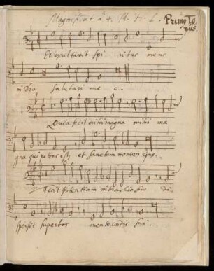 1. Magnificat Primus tonus
