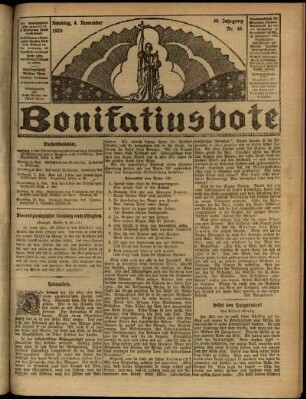 Ausgabe vom Sonntag, den 04. November 1923.
