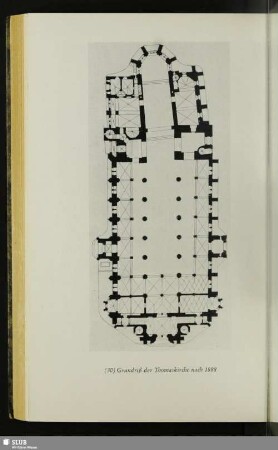 Grundriß der Thomaskirche nach 1888