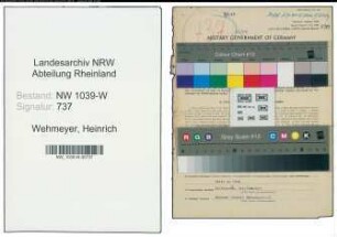 Entnazifizierung Heinrich Wehmeyer , geb. 15.02.1901 (Holzkaufmann)