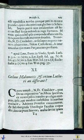 Caput XI – XVI