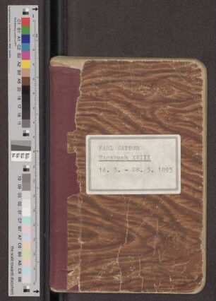 [Tagebuch XVIII]