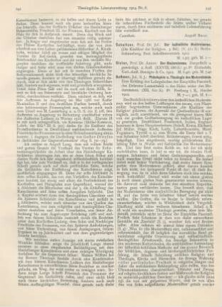 242-245 [Rezension] Beßmer, Jul., Philosophie u. Theologie des Modernismus