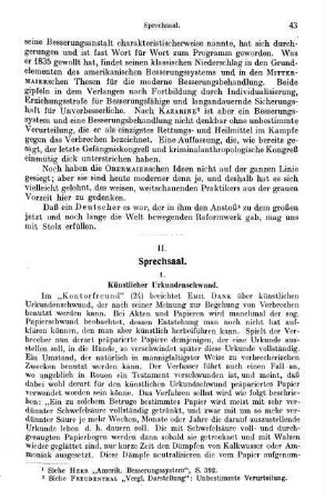 43-46, II. Sprechsaal