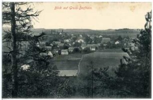 Groß - Dorfhain. Blick auf Groß-Dorfhain