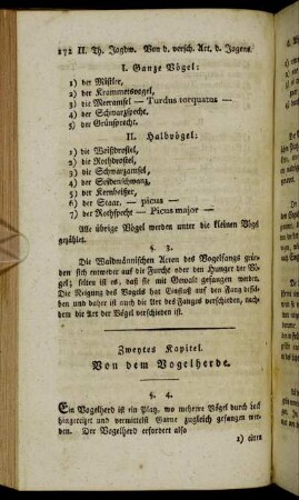 Zweytes Kapitel. Von dem Vogelherde.