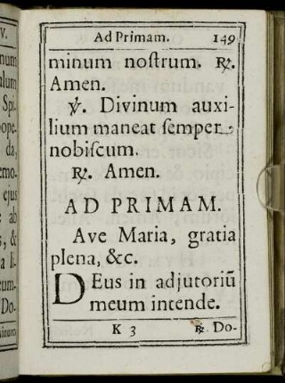 Ad Primam.