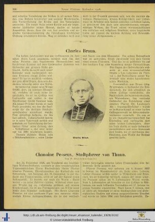 Chanoine Pesseux, Stadtpfarrer von Thann.